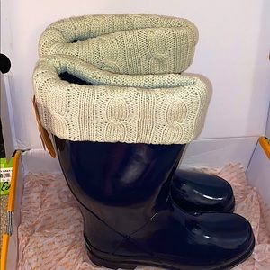 NWT navy blue SPORTO NOVA rain boots